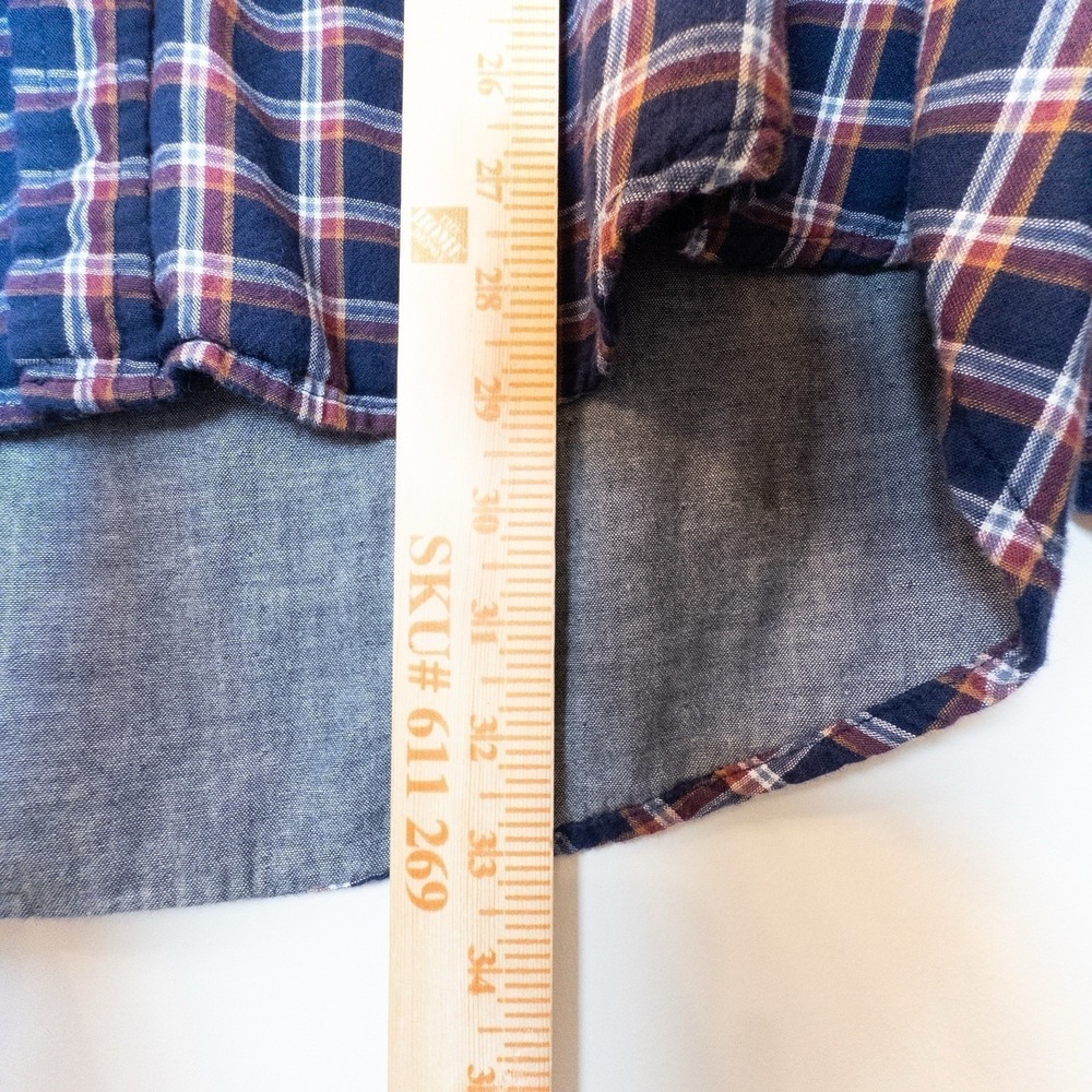 U.S. Polo‎ Assn. XXL Plaid Flannel Shirt Long Sleeve Button Down Casual Gorpcore - Picture 7 of 9